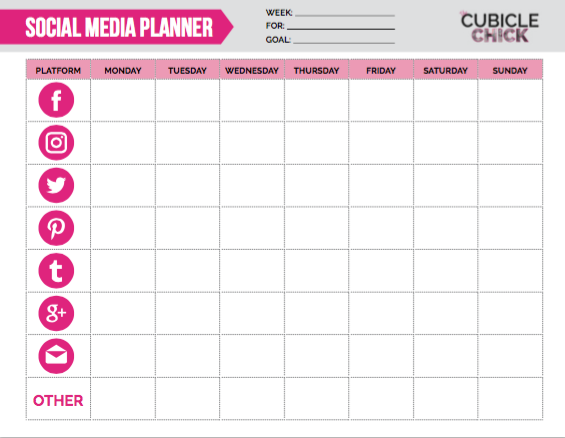 Download My Free Social Media Planner